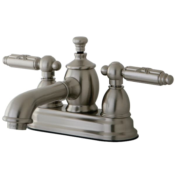 KS7008GL 4" Centerset Bathroom Faucet, Brushed Nickel